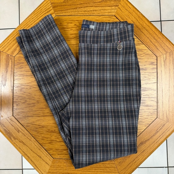 Tommy Hilfiger Pants - **TOMMY HILFIGER* Gray x Black Plaid Stretch Dress Pants Size 12